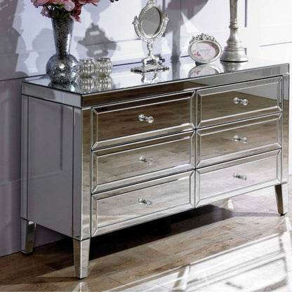 Birlea Valencia Mirrored 6 Drawer Chest