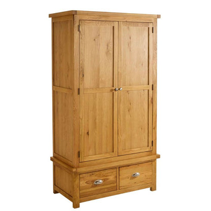 Birlea Woburn 2 Door 2 Drawer Oak Wardrobe