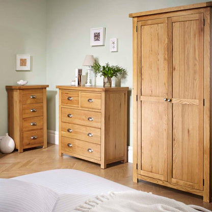 Birlea Woburn 2 Door 2 Drawer Oak Wardrobe