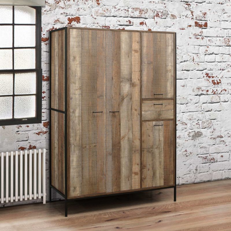 Birlea Urban 4 Door Wardrobe Rustic