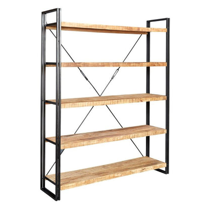 Indian Hub Cosmo Industrial Large Open Bookcase