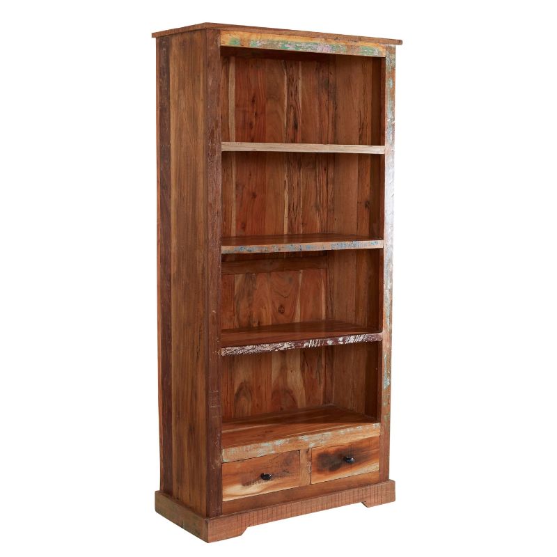 Indian Hub Coastal Large Bookcase