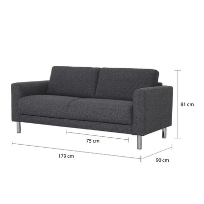 Furniture To Go Cleveland 2 Seater Sofa in Nova Anthracite