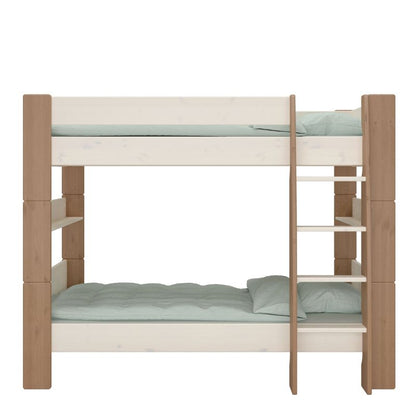 Furniture To Go Steens For Kids Bunk Bed Whitewash Grey and Brown Lacquered