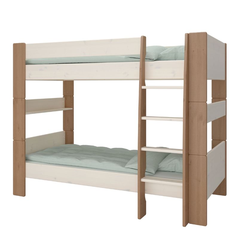 Furniture To Go Steens For Kids Bunk Bed Whitewash Grey and Brown Lacquered