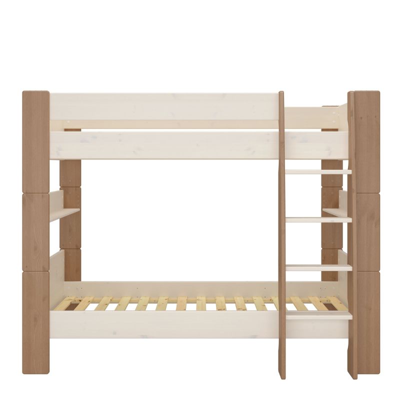 Furniture To Go Steens For Kids Bunk Bed Whitewash Grey and Brown Lacquered