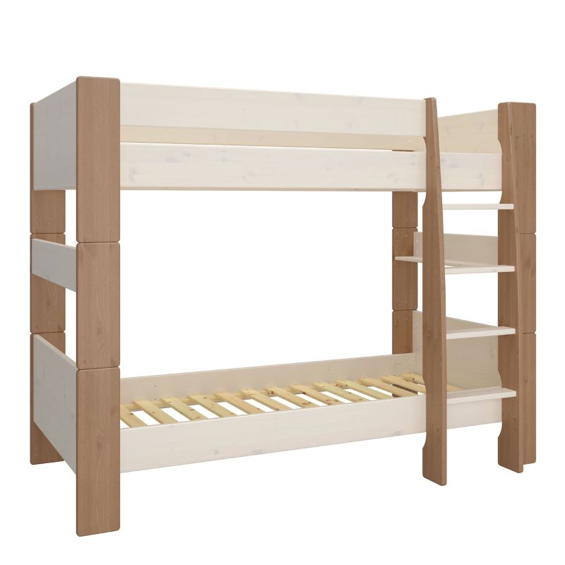 Furniture To Go Steens For Kids Bunk Bed Whitewash Grey and Brown Lacquered