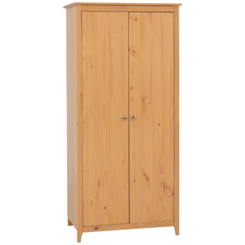 Seconique Oslo Trio Wardrobe Bedroom Set Antique Pine