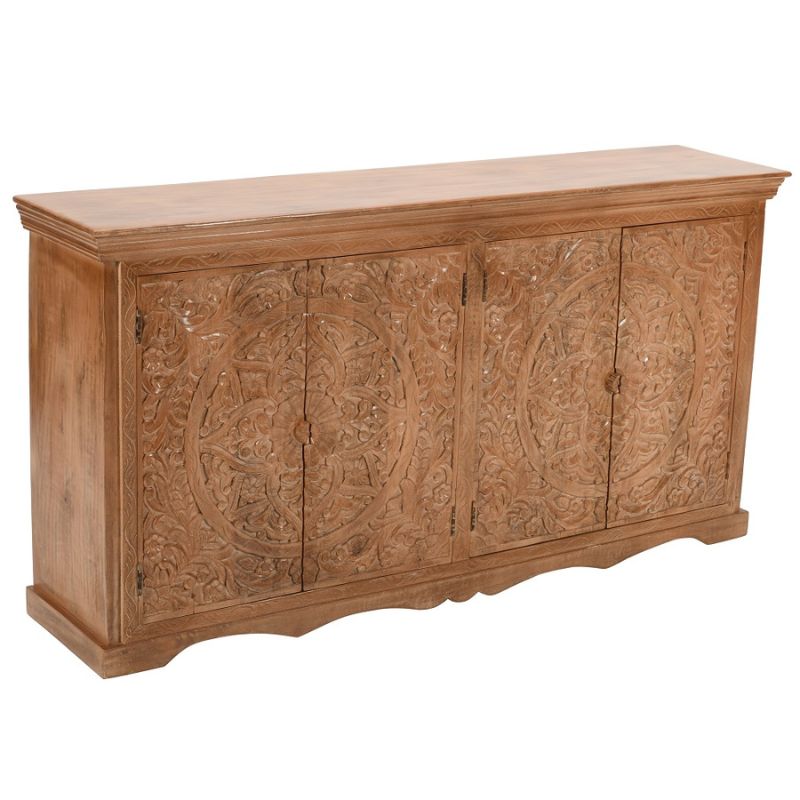 Indian Hub Artwork Mango Wood Sideboard XL