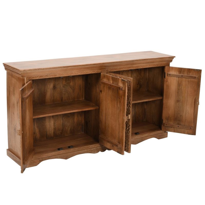 Indian Hub Artwork Mango Wood Sideboard XL