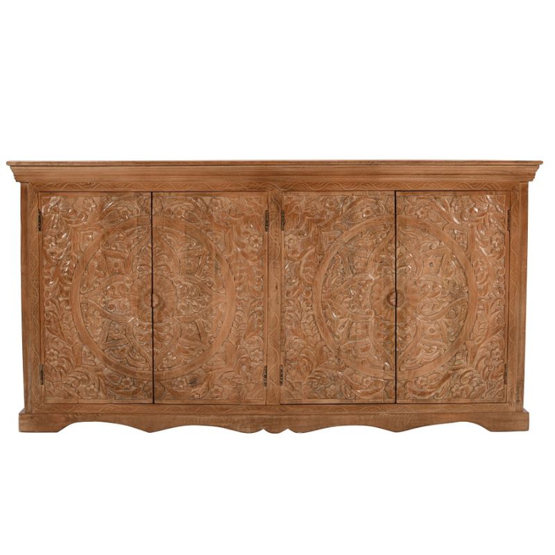 Indian Hub Artwork Mango Wood Sideboard XL