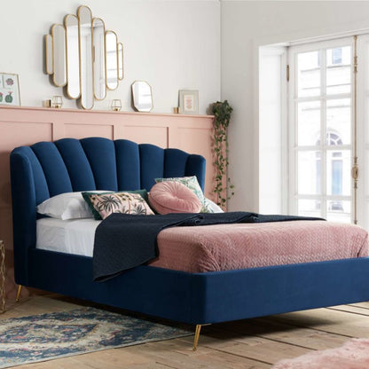 Birlea Lottie Fabric Ottoman Bed Midnight Blue