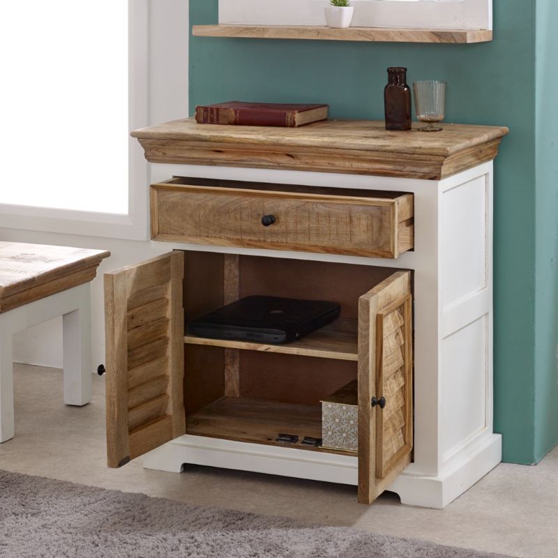 Indian Hub Alfie Wood Sideboard 1 Drawer & 2 Doors