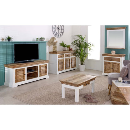 Indian Hub Alfie Wood Sideboard 1 Drawer & 2 Doors