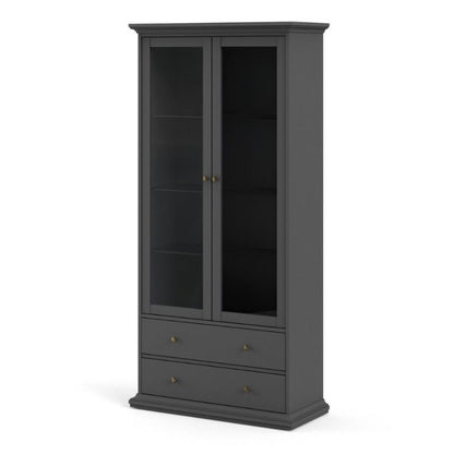 Furniture To Go Paris China Cabinet in Matte Grey