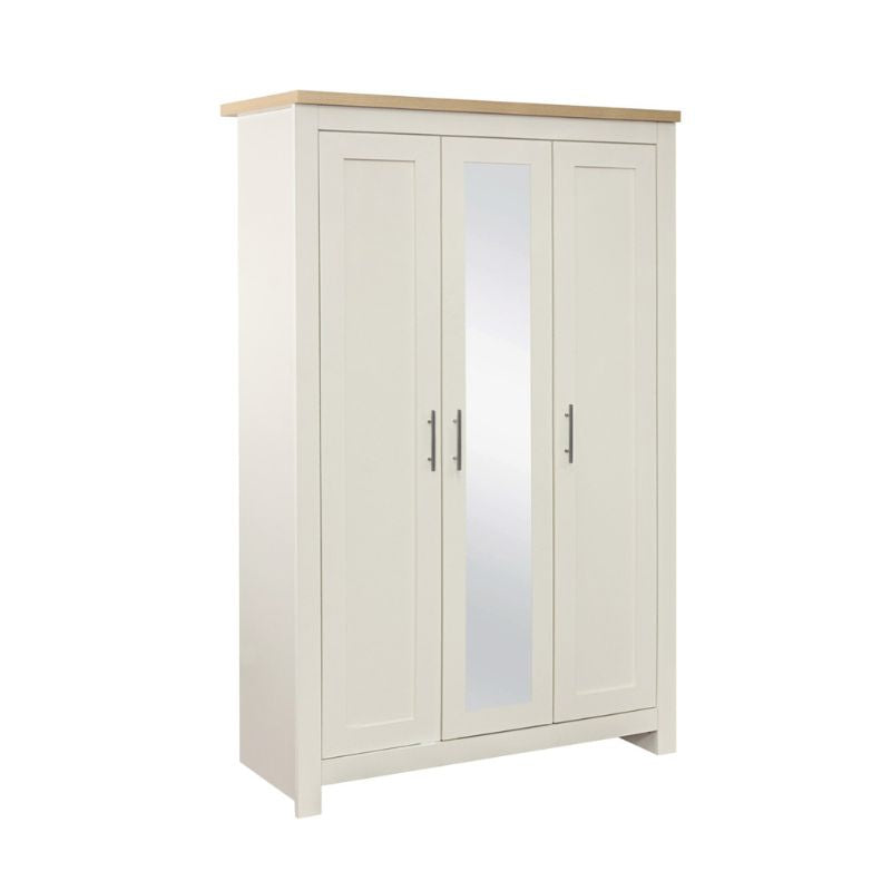 White cabinet with two doors and mirror, perfect for storing bathroom essentials.