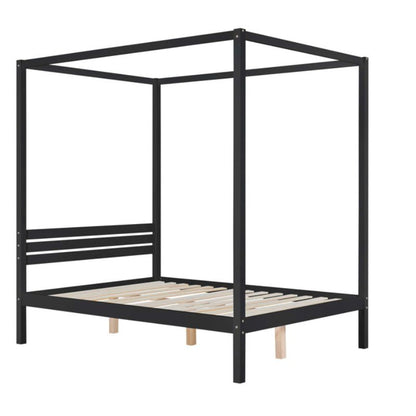 Birlea Mercia Four Poster King Bed Black