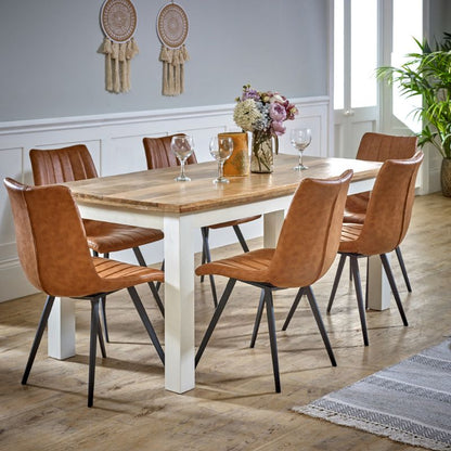 Indian Hub Alfie Dining Table 170cm Solid Mango Wood