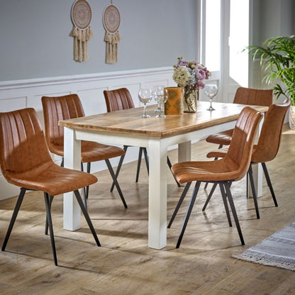 Indian Hub Alfie Dining Table 170cm Solid Mango Wood