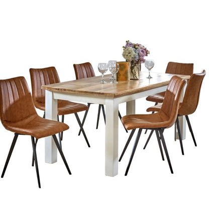 Indian Hub Alfie Dining Table 170cm Solid Mango Wood