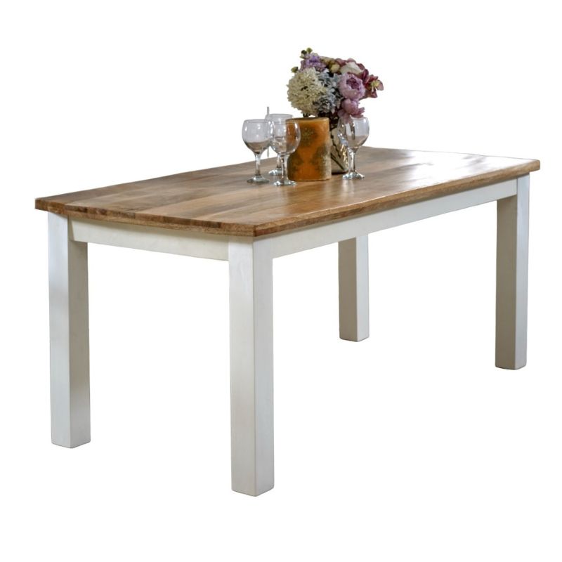 Indian Hub Alfie Dining Table 170cm Solid Mango Wood