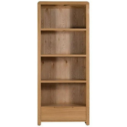 Julian Bowen Curve Tall Bookcase Oak