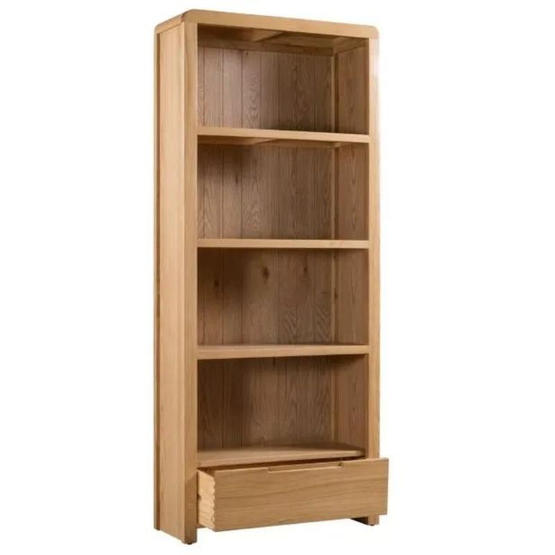 Julian Bowen Curve Tall Bookcase Oak