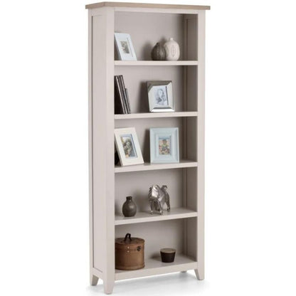 Julian Bowen Richmond Tall Bookcase Elephant Grey/Pale Oak