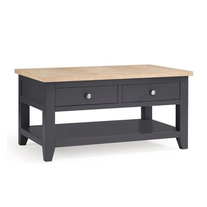 Julian Bowen Bordeaux Coffee Table Dark Grey/Oak