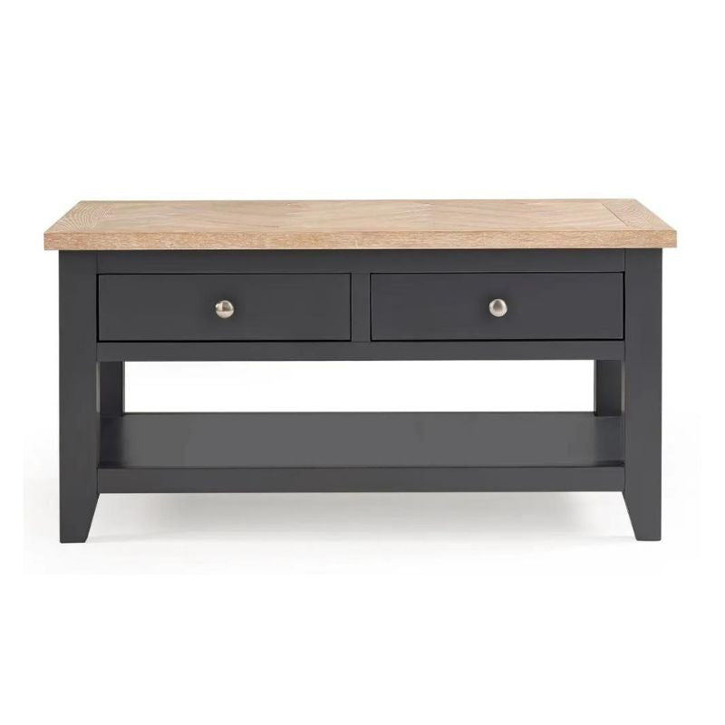 Julian Bowen Bordeaux Coffee Table Dark Grey/Oak