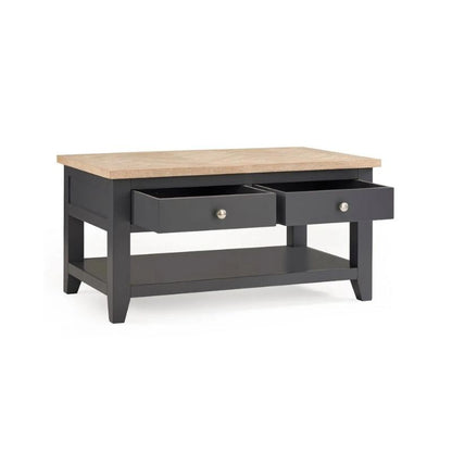 Julian Bowen Bordeaux Coffee Table Dark Grey/Oak