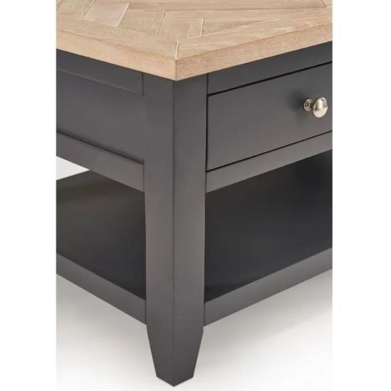 Julian Bowen Bordeaux Coffee Table Dark Grey/Oak