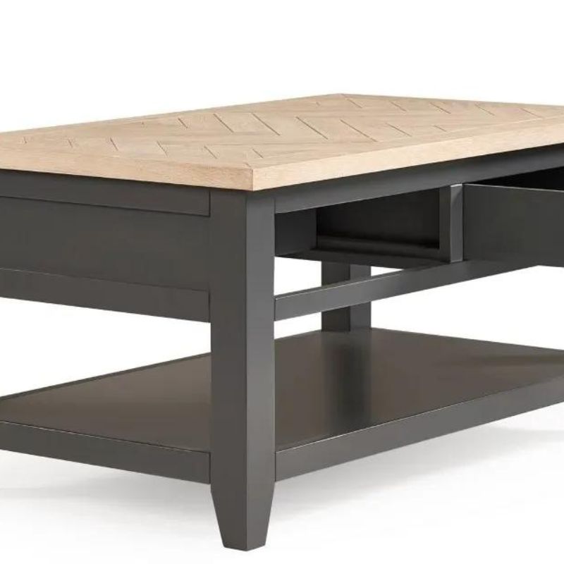 Julian Bowen Bordeaux Coffee Table Dark Grey/Oak