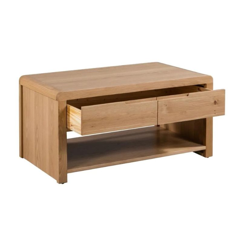 Julian Bowen Curve Coffee Table Oak