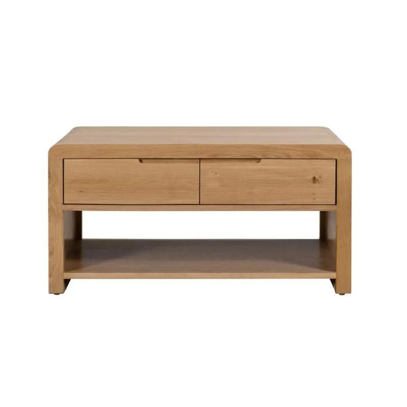 Julian Bowen Curve Coffee Table Oak