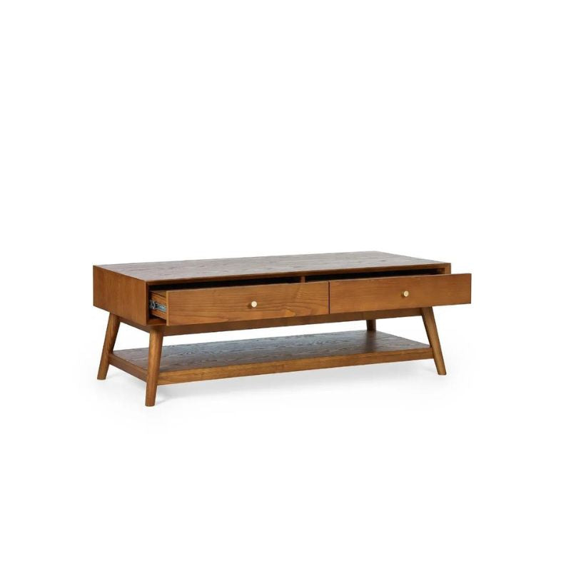 Julian Bowen Lowry 4 Drawer Coffee Table Cherry Ash Wood