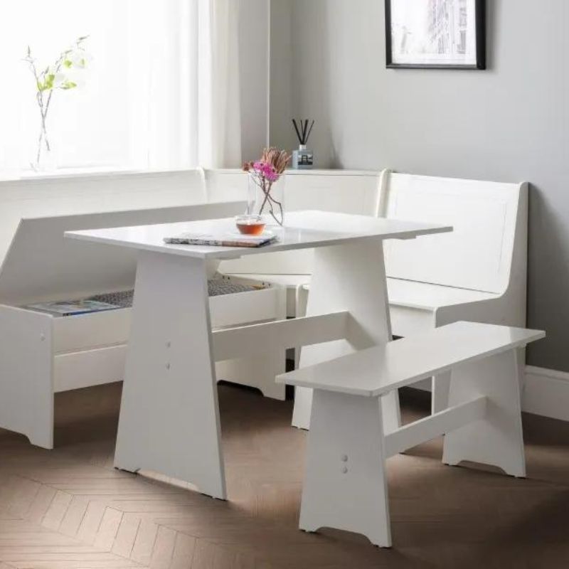 Julian Bowen Newport Corner Dining Set Surf White