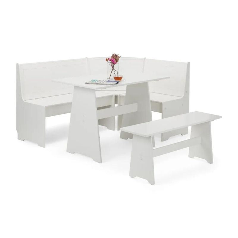 Julian Bowen Newport Corner Dining Set Surf White