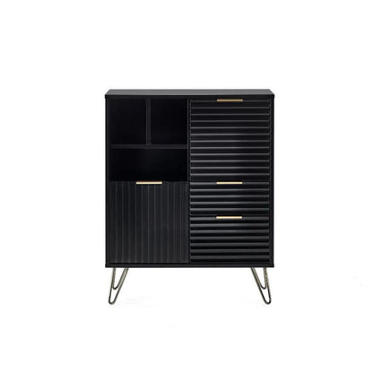 Julian Bowen Murano 2 Door 2 Drawer Sideboard Black