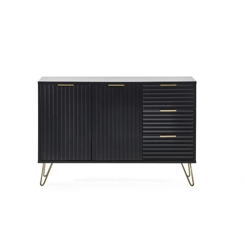 Julian Bowen Murano Large Sideboard Black