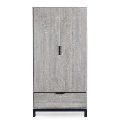 Julian Bowen Bali 2 Door 1 Drawer Wardrobe Grey Oak