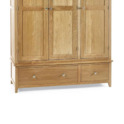 Julian Bowen Mallory 3 Door Wardrobe Oak