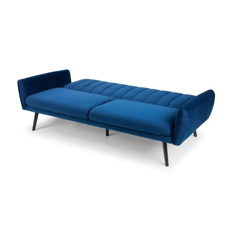 Julian Bowen Afina Sofa Bed Blue Velvet