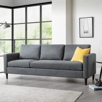 Julian Bowen Marant Corner Sofa Grey Linen