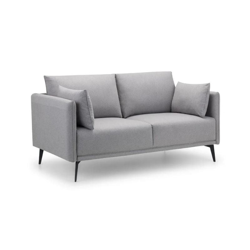 Julian Bowen Rohe 2 Seater Sofa Platinum Wool Effect