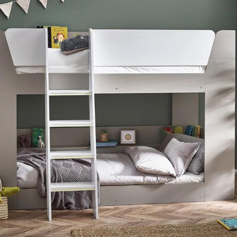 Julian Bowen Parsec Bunk Bed Taupe & White