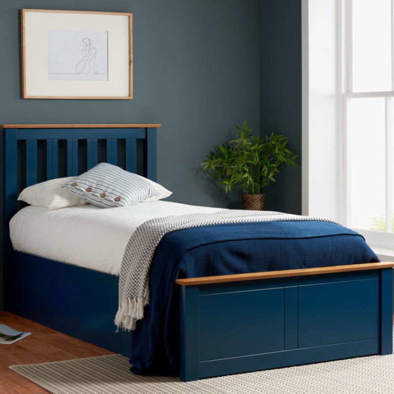 Birlea Phoenix Single Ottoman Bed Navy