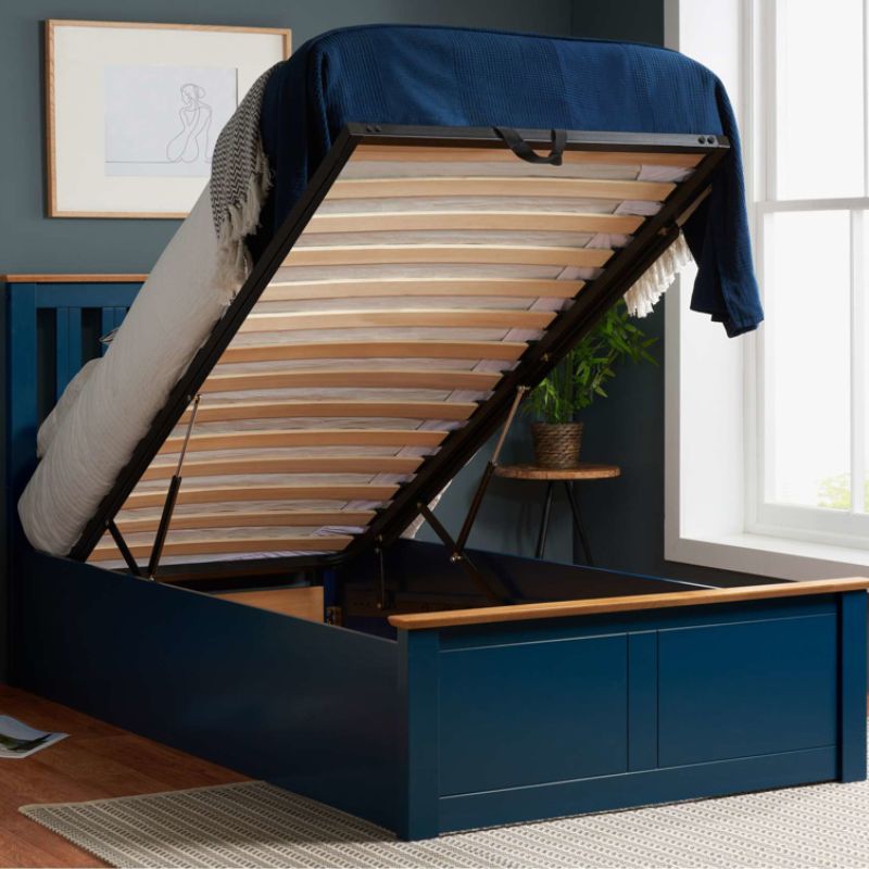 Birlea Phoenix Single Ottoman Bed Navy