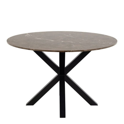 Furniture To Go Heaven Dining Table with Brown Polished Marble Top