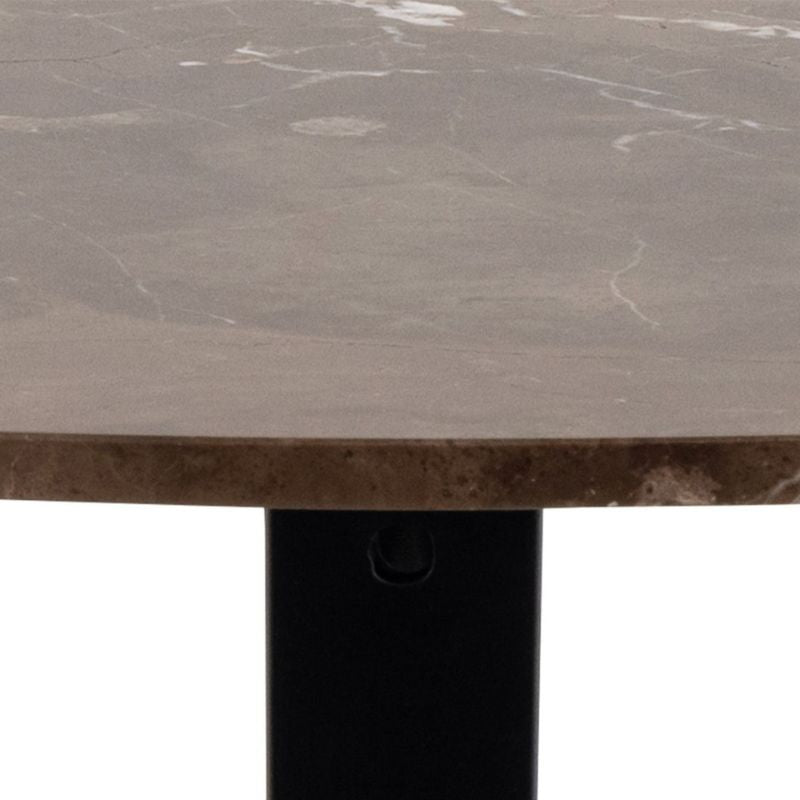 Furniture To Go Heaven Dining Table with Brown Polished Marble Top